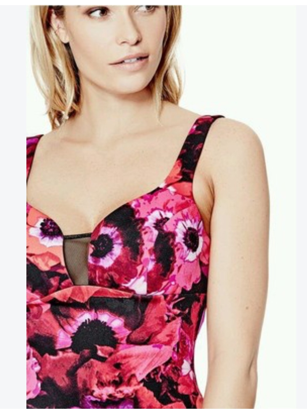 GUESS Pink Red Floral top